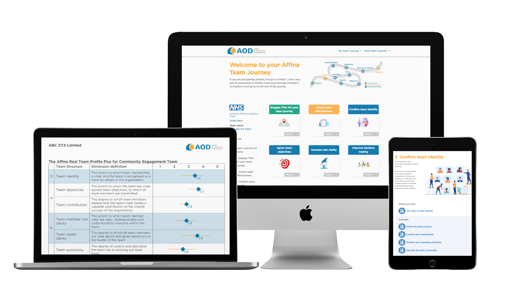 Your team leaders are assigned an online Team Journey and lead their teams through the structured programme.